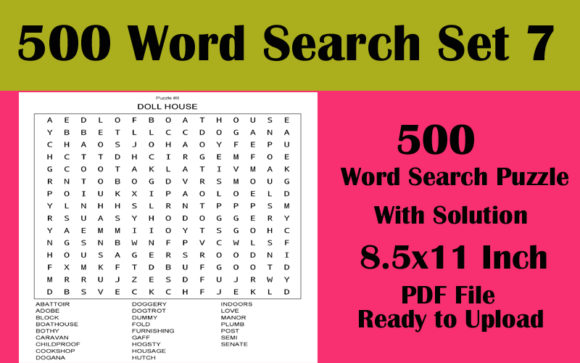 8.5x11 500 Word Search Puzzle KDP Vol 7: A Comprehensive Guide for Puzzle Enthusiasts
