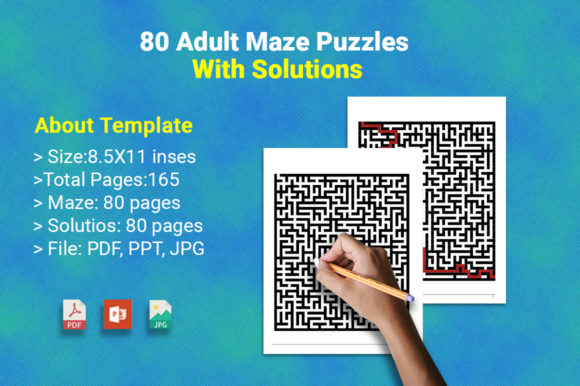 80 Maze Puzzles for KDP Publishing