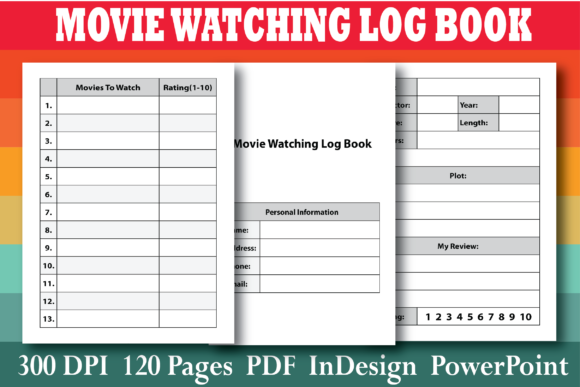 Designing Your KDP Movie Watching Log Book