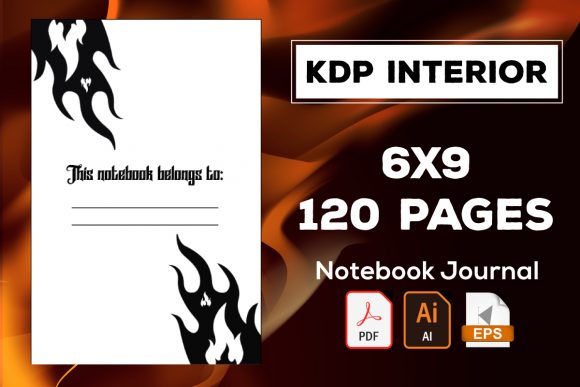 Explore Creativity with Fire Notebook Journal