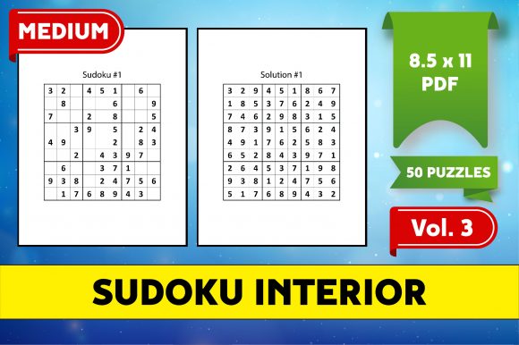 Explore Sudoku Puzzles 50 MEDIUM KDP - Vol. 3