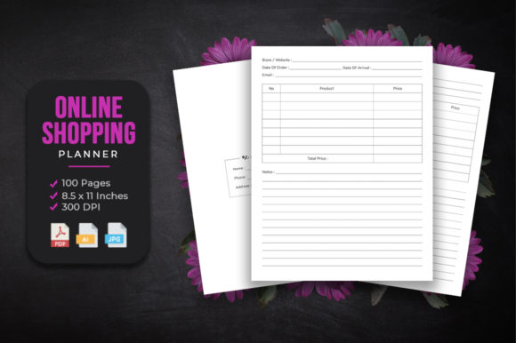 Online Shopping Planner for KDP Interior