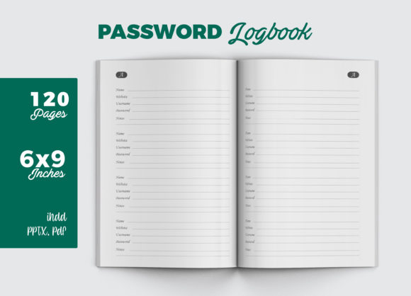 Unlocking Security and Convenience: The Password Logbook KDP Interior