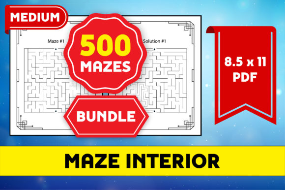 Unlocking the Fun and Benefits of 500 Medium Mazes Puzzle Bundle KDP